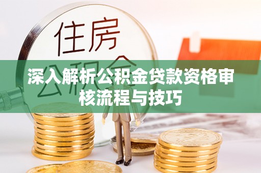 卧龙深入解析公积金贷款资格审核流程与技巧