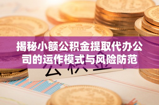 卧龙揭秘小额公积金提取代办公司的运作模式与风险防范