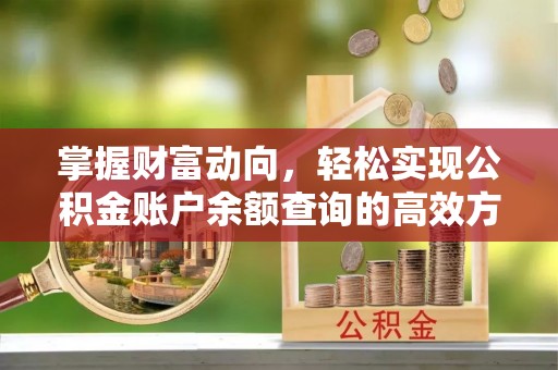 卧龙掌握财富动向，轻松实现公积金账户余额查询的高效方式